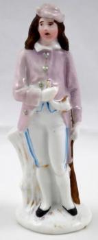 Porcelain statue of a hunter Porcelain statue of a hunter