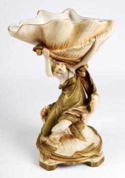 Porcelain Girl Figurine - Royal Dux - 1905