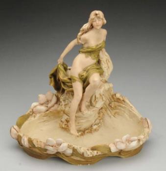 Porcelain Girl Figurine - porcelain - Royal Dux - 1905