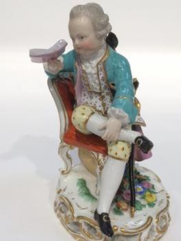 Porcelain Man Figurine - Míšeò - 1880