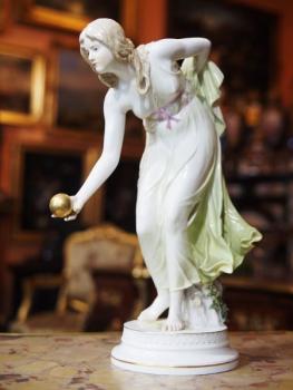 Porcelain Figurine - white porcelain - Meissen, Walter Schott (Germany 1861-1938) - 1897