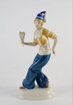 Porcelain Dancer Figurine - porcelain - Eckert Porzellan Rudolstadt-Volkstedt - 1935