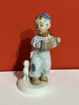 Porcelain Boy Figurine - Royal Dux - 1935